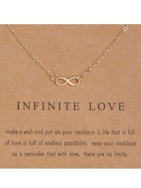 ⭐️ 5 for $25 Infinite Love Gold Dainty Necklace
